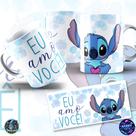 O Amor é Universal Caneca Stitch para Namorados