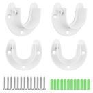 O armário Rod End Suporta Aço Inoxidável Canomo 34 mm Branco 4P O armário Rod End Suporta Aço Inoxidável Canomo 34 mm Branco 4P