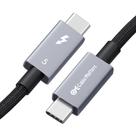O cabo Thunderbolt 5 Matters 1m 80Gbps preto Intel Cert.