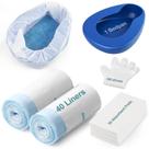 O conjunto de panelas Varlty inclui 30 almofadas superabsorventes, 40 forros descartáveis e 100 luvas