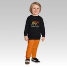 O conjunto infantil inverno menino Kyly peluciado 100% algodão Kyly