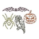O conjunto Sizzix Geo Tim Holtz vai para o Halloween para o Halloween