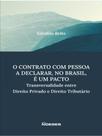 O contrato com pessoa a declarar, no brasil, é um pacto