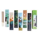 O incenso cola Carnatia no conjunto natural de 6 aromas