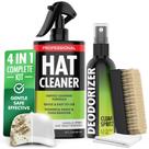 O kit de limpeza de chapéus FORTIVO 4 em 1 remove sujeira e manchas