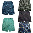O Melhor Kit 5 Bermudas Tactel Infantil Juvenil Menino Verão