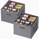 O organizador de armazenamento de sapatos Lifewit serve para 12 a 16 pares, pacote com 2 unidades, cinza