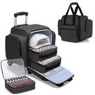 O organizador de esmaltes rolantes BAFASO contém 144 garrafas pretas