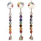 O ornamento suspenso é Stone 7 Chakra Crystal Tree of Life