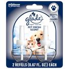 O purificador de ar Glade Plugins reabastece o aroma fresco para animais de estimação, 20 ml, 2 pacotes