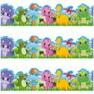 O quadro de avisos faz fronteira com o dinossauro OUNENO de 72 pés para sala de aula