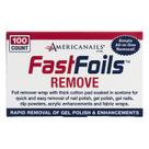 O removedor de película envolve Americanails FastFoils de 100 quilates com acetona