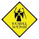 O senhor dos Anéis - Placa decorativa - you shall not pass - (20x28) cm O senhor dos Anéis - Placa decorativa - you shall not pass - (20x28) cm