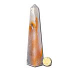 Obelisco Aragonita Raio Laranja Lapidação Manual 12 a 15 cm