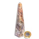 Obelisco Quartzo Jiboia Natural 14 a 16 cm 300 a 400 g - Tipo B