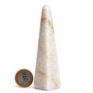 Obelisco Quartzo Leitoso Natural 14 a 16cm 300 a 400g Tipo B Obelisco Quartzo Leitoso Natural 14 a 16cm 300 a 400g Tipo B
