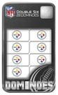 Obras-primas do jogo de dominó NFL Pittsburgh Steelers 28 unidades