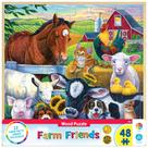 Obras-primas do quebra-cabeça, curiosidades, Farm Friends, 48 peças