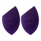 Océane Kit Esponja de Maquiagem Flat Blend Roxa com 2 Unidades