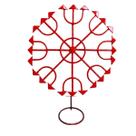 Octógono De Pomba Gira 25cm vermelho com base Octógono De Pomba Gira 25cm vermelho com base