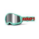 Óculos 100% Strata 2.0 Maupiti Azul Espelhado Motocross