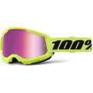 Óculos 100% Strata 2 Amarelo Neon Lente Rosa