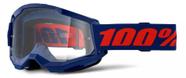Óculos 100% Strata 2 Navy Transparente Motocross Off Road