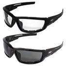 Óculos acolchoados para motocicletas Global Vision Sly Clear and Smoke