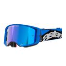 Óculos alpinestars supertech stream azul/preto lente azul