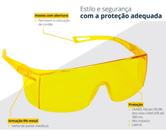 Óculos Amarelo Ambar para Engenharia e Arquitetura Proteção em Visitas de Obra Lente UV 400 Pro