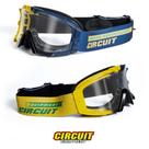 Óculos Amarelo/Azul Off Road Motocross Veloterra Enduro Amarelo/Azul Quantum - Circuit
