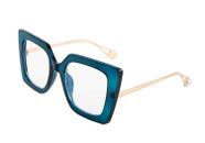 Óculos anti-luz azul FEISEDY Oversized Square B2639