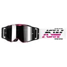 Oculos asw motocross a3 triple branco rosa preto 2021