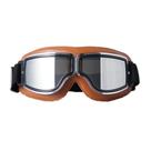 Óculos Aviador Motociclista Retrô Capacete Aberto Espelhado