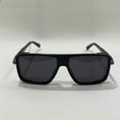 Oculos aviador quadrado 13ree metal polarizado preto