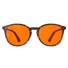Óculos bloqueadores de luz azul Bloomoak Orange Retro Round
