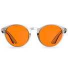 Óculos bloqueadores de luz azul Bloomoak Orange Round Style