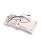 Óculos bloqueadores de luz azul FONHCOO Fashion Round TR90 Frame Óculos de computador anti-UV Blu-Ray para mulheres e homens (cinza)