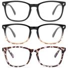 Óculos bloqueadores de luz azul Gaoye Stylish TR90 Frames, pacote com 3