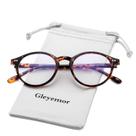 Óculos bloqueadores de luz azul Gleyemor Vintage Round Tortoise
