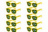 Óculos Brasil Copa 2026 Verde e Amarelo 15CM - KIT COM 10