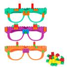 Óculos Building Blocks Hooqict, 9 peças para lembrancinhas infantis