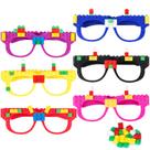 Óculos Building Bricks Hxezoc para crianças com 12 peças de jogos de bricolage Óculos Building Bricks Hxezoc para crianças com 12 peças de jogos de bricolage