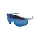 Óculos Ciclismo 100% Racetrap Branco Lente Azul Espelhado