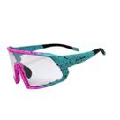 Oculos ciclismo el300 lente fotocromática armação bicolor rosa/verde Oculos ciclismo el300 lente fotocromática armação bicolor rosa/verde