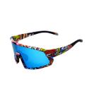 Oculos ciclismo el301 lente policarbonato colors uv400 armação colorida