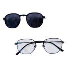 Óculos Clip on Feminino Metal Acetato Elegante Prático UV400