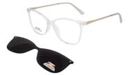 Óculos Clipon Sol Armação Feminino Grau Quadrada 2 em 1 Anitta Transparente Óculos Clipon Sol Armação Feminino Grau Quadrada 2 em 1 Anitta Transparente