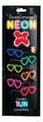Oculos coracao neon