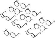 Óculos de brinquedo XIANQI Mini Spectacles com moldura redonda sem lentes